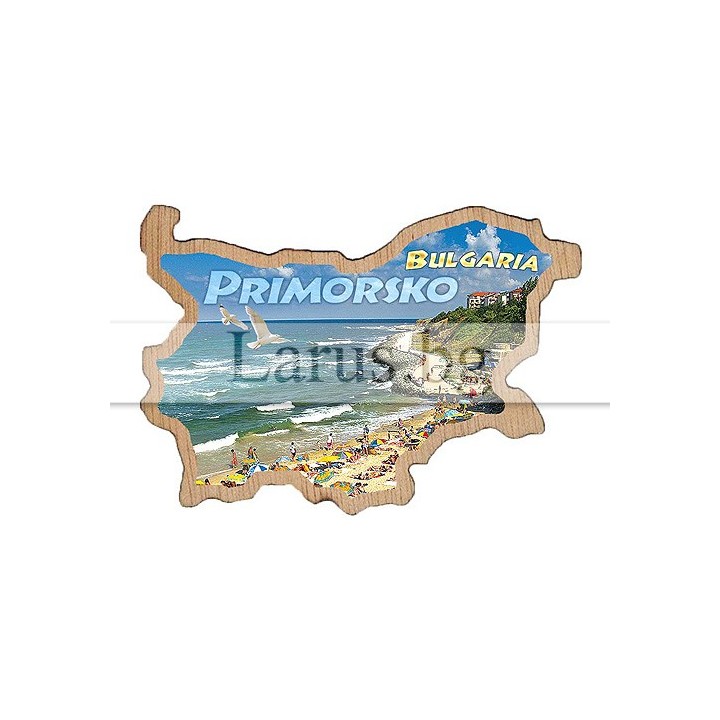 Магнитен сувенир Приморско фотокарта 12-mdPR-0008