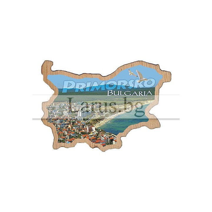 Магнитен сувенир Приморско фотокарта 12-mdPR-0009