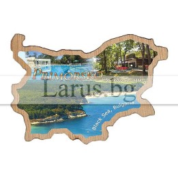 Магнитен сувенир Приморско фотокарта 12-mdPR-0011