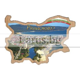 Магнитен сувенир Приморско фотокарта 12-mdPR-0012