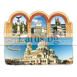 Магнитен сувенир София MDF 12-mdSO-0001