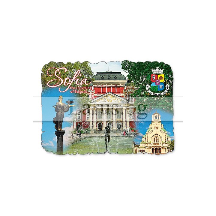 Магнитен сувенир София MDF 12-mdSO-0003