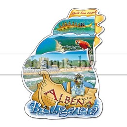 Магнитен сувенир Албена - Корабче | Сувенири от България