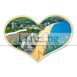 Магнитен сувенир Албена - Сърце | Сувенири от България