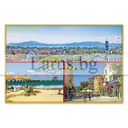Магнитен сувенир Бургас- „Плочка“ 12-mhBS-0010