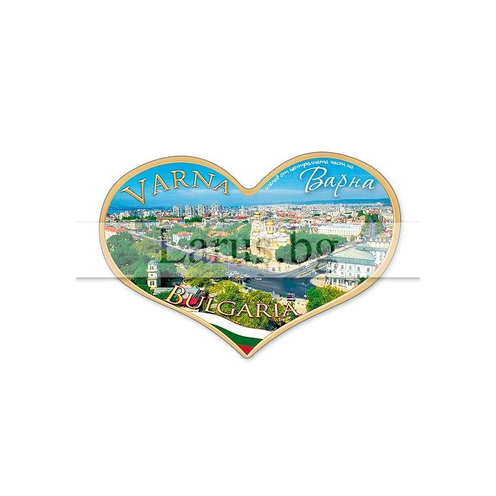 Магнитен сувенир Варна - сърце | Сувенири от България