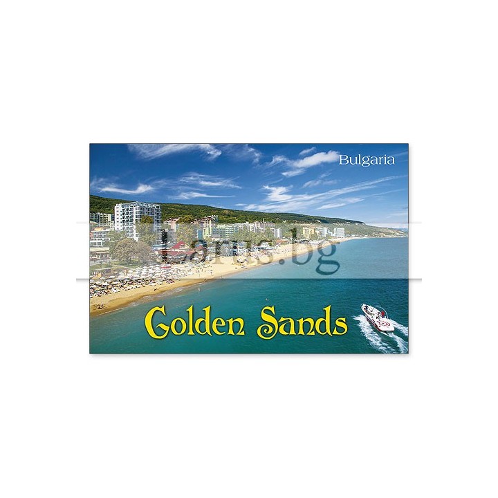 Магнитен сувенир Златни Пясъци- „Плочка“ 12-mhGS-0026