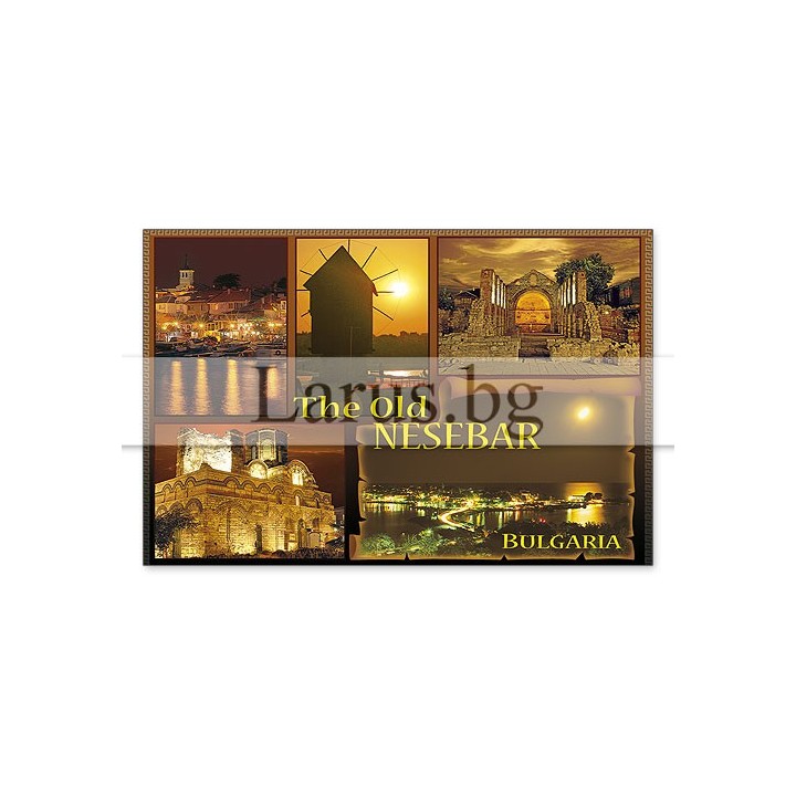 Магнитен сувенир Несебър- „Плочка“ 12-mhNE-0018
