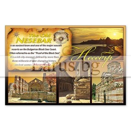 Магнитен сувенир Несебър- „Плочка“ 12-mhNE-0024