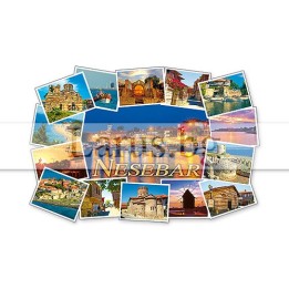 Магнитен сувенир Несебър - Колаж от забележителности