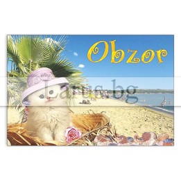 Магнитен сувенир Обзор- „Плочка“ 12-mhOB-0009