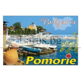 Магнитен сувенир Поморие- „Плочка“ 12-mhPO-0006