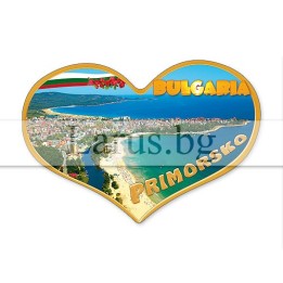Магнитен сувенир Приморско - Сърце | Сувенири от България