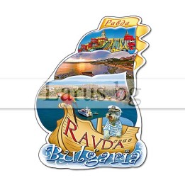 Магнитен сувенир Равда, България - Сувенири от Черноморието