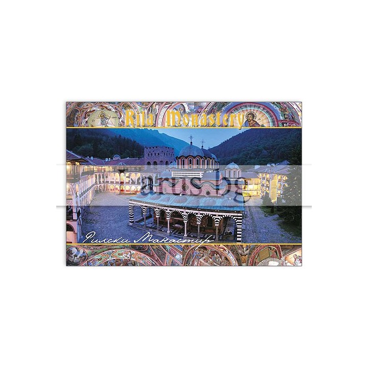 Магнитен сувенир Рилски манастир- „Плочка“ 12-mhRM-0002