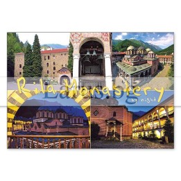 Магнитен сувенир Рилски манастир- „Плочка“ 12-mhRM-0003