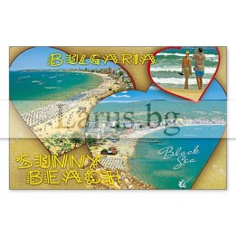 Магнитен сувенир Слънчев Бряг- „Плочка“ 12-mhSB-0037