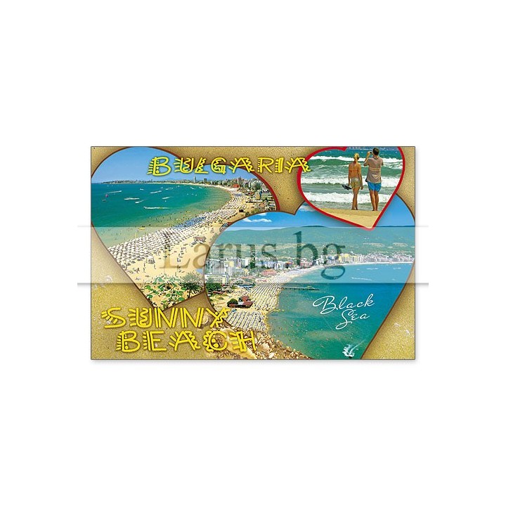 Магнитен сувенир Слънчев Бряг- „Плочка“ 12-mhSB-0037