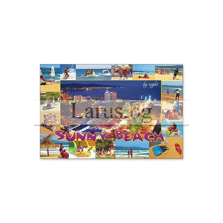 Магнитен сувенир Слънчев Бряг- „Плочка“ 12-mhSB-0050