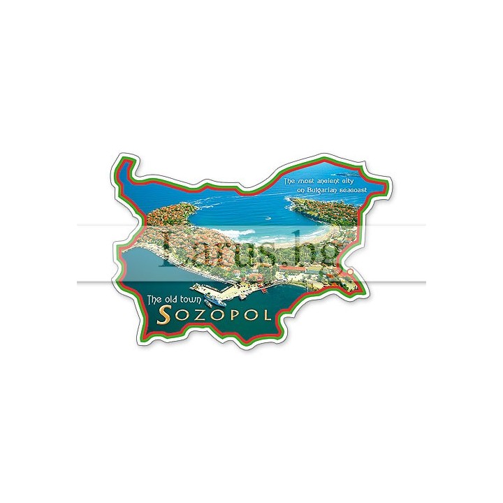 Магнитен сувенир Созопол - Карта на България