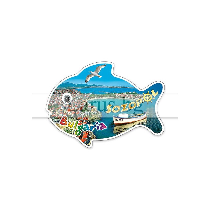 Магнитен сувенир Созопол - рибка | 12-mhSZ-0021