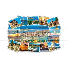 Магнитен сувенир Созопол - Колаж с морски гледки