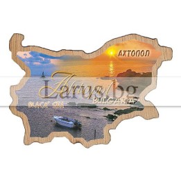 Магнитен сувенир Ахтопол фотокарта 12-mdAH-0007