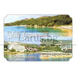 Магнитен сувенир Бялата Лагуна, България - MDF сувенир
