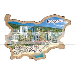 Магнитен сувенир Златни Пясъци фотокарта 12-mdGS-0015