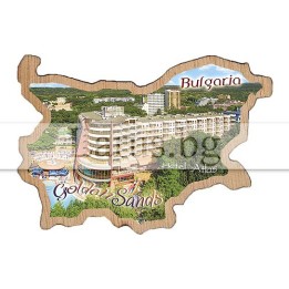 Магнитен сувенир Златни пясъци - Хотел Атлас
