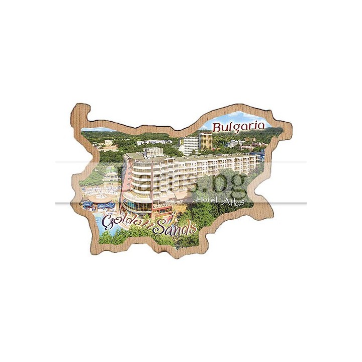 Магнитен сувенир Златни Пясъци фотокарта 12-mdGS-0016