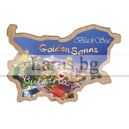 Магнитен сувенир Златни Пясъци фотокарта 12-mdGS-0017