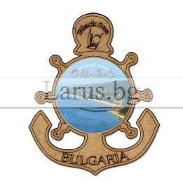 Магнитен сувенир Златни пясъци - Котва и рул