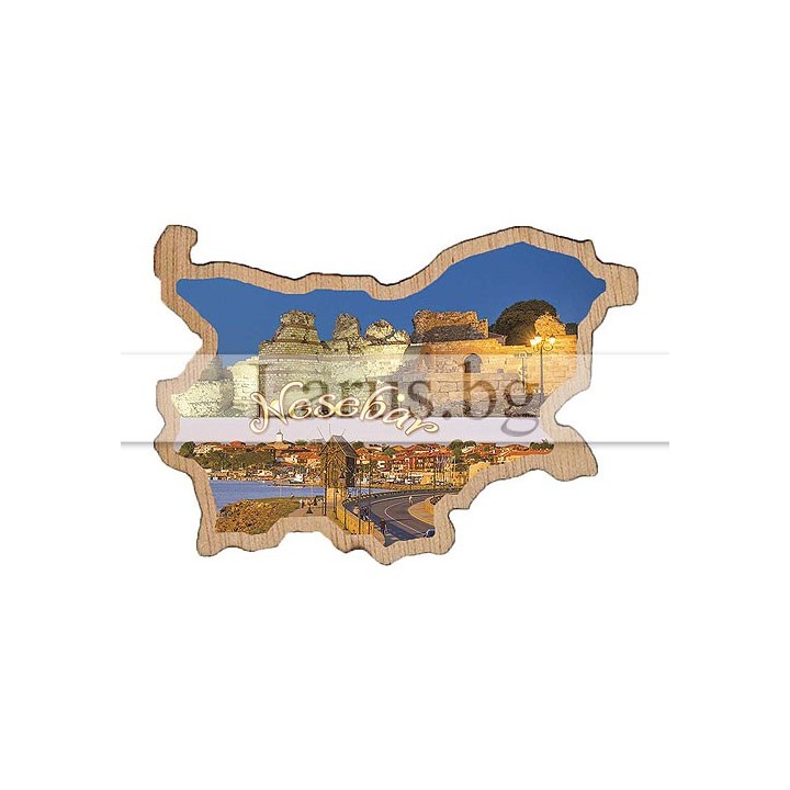 Магнитен сувенир Несебър фотокарта 12-mdNE-0023