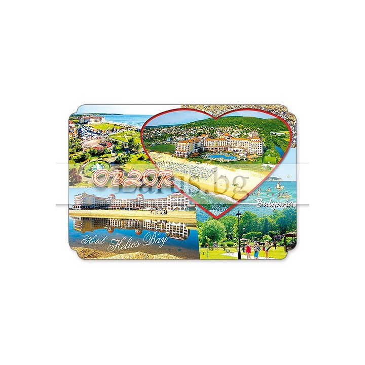 Магнитен сувенир Обзор - Hotel Helios Bay | Сувенири от България