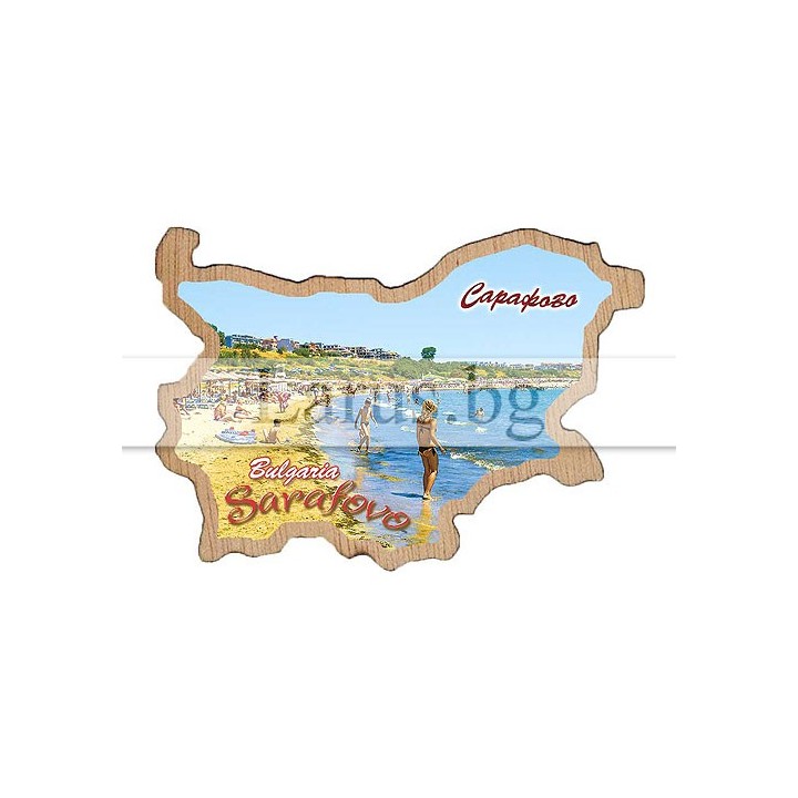 Магнитен сувенир Сарафово фотокарта 12-mdSF-0002