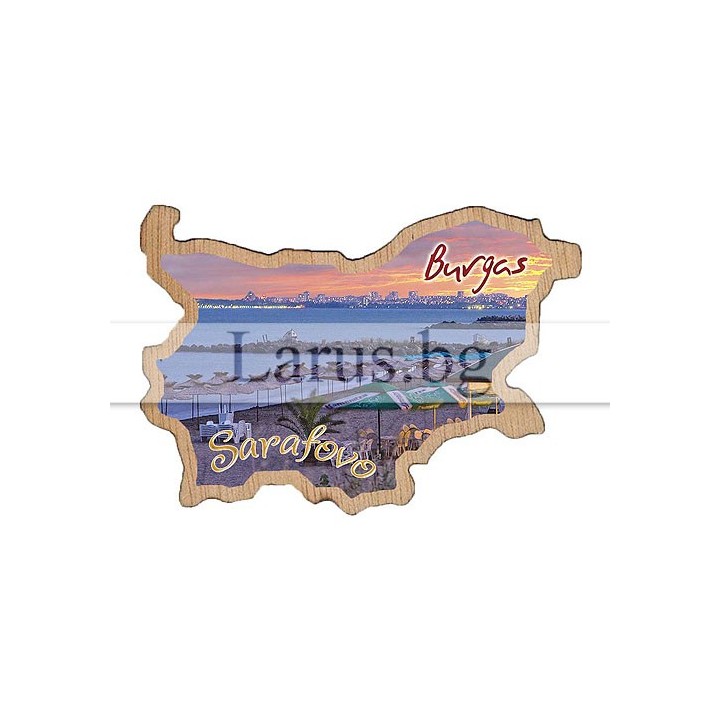 Магнитен сувенир Сарафово фотокарта 12-mdSF-0003