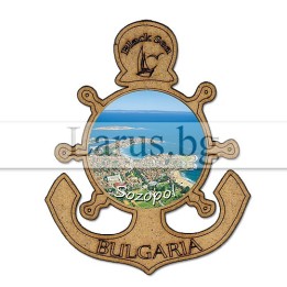 Магнитен сувенир Созопол - котва и рул | 12-mdSZ-0018