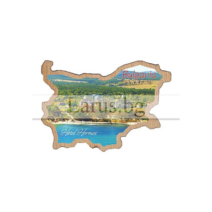 Магнитен сувенир Царево фотокарта 12-mdCA-0009