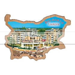 Магнитен сувенир Царево фотокарта 12-mdCA-0010