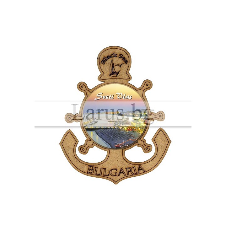 Магнитен сувенир Св. Влас MDF 12-mdVL-0009