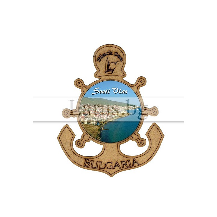 Магнитен сувенир Св. Влас MDF 12-mdVL-0010