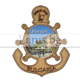 Магнитен сувенир Бургас MDF 12-mdBS-0026