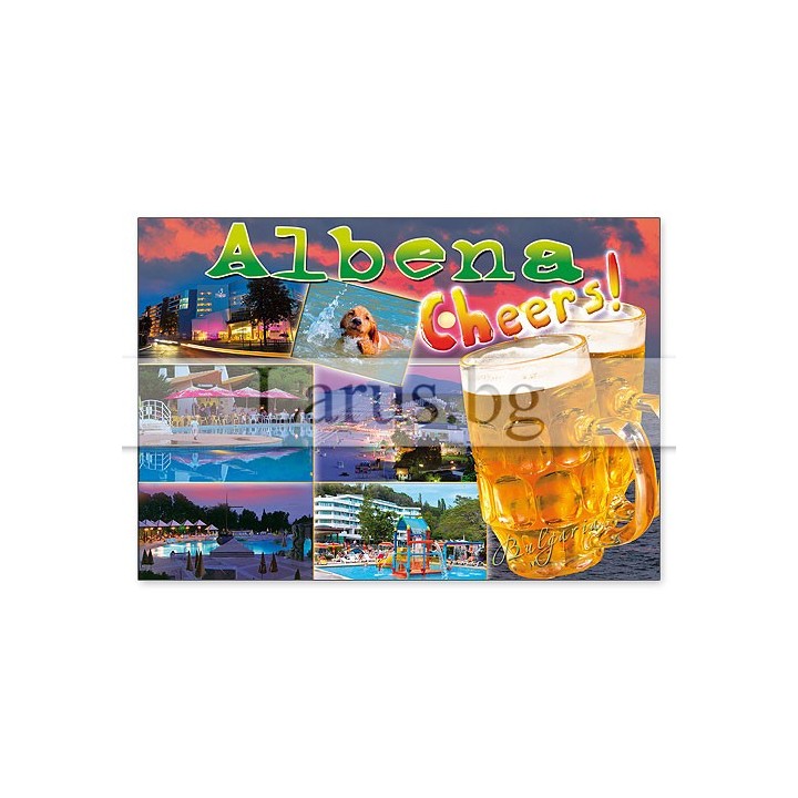 Пощенска картичка Албена - Cheers! | Сувенири от България