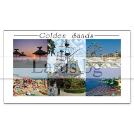 Пощенска картичка Златни пясъци GS 0218 - Сувенир от морето