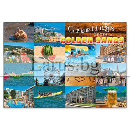 Пощенска картичка Златни Пясъци 1-GS-0228