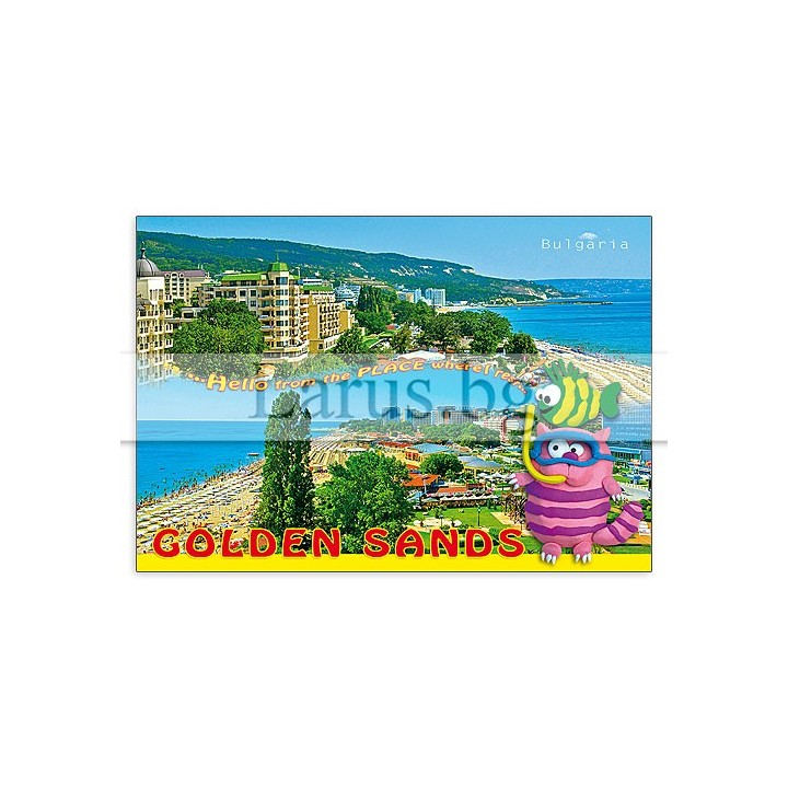 Пощенска картичка Златни Пясъци GS 0235