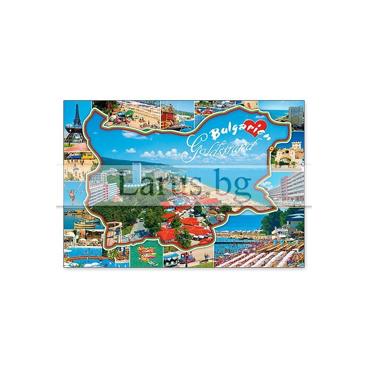 Пощенска картичка Златни Пясъци 1-GS-0245