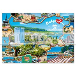 Пощенска картичка Златни Пясъци 1-GS-0315