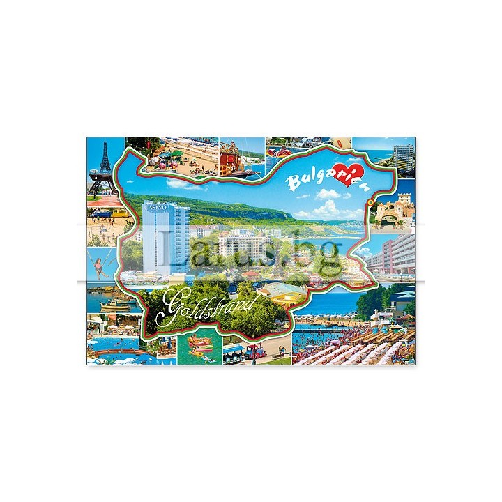 Пощенска картичка Златни Пясъци 1-GS-0315